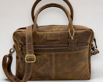 Buffalo leather laptop bag | Luxury buffalo leather | Everyday bag | Full grain leather | Briefcase | Shoulder bag