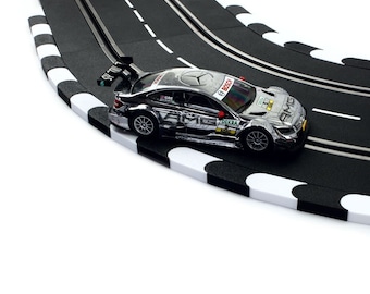 1 m Curbs for Carrera 124 132 EVO "Black and White" Border Strips Curb Curves Straight