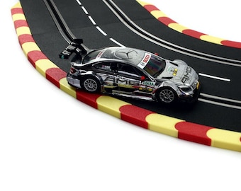 1 m Curbs for Carrera 124 132 EVO "Red-Yellow" Edge Strips Curb Curves Straight