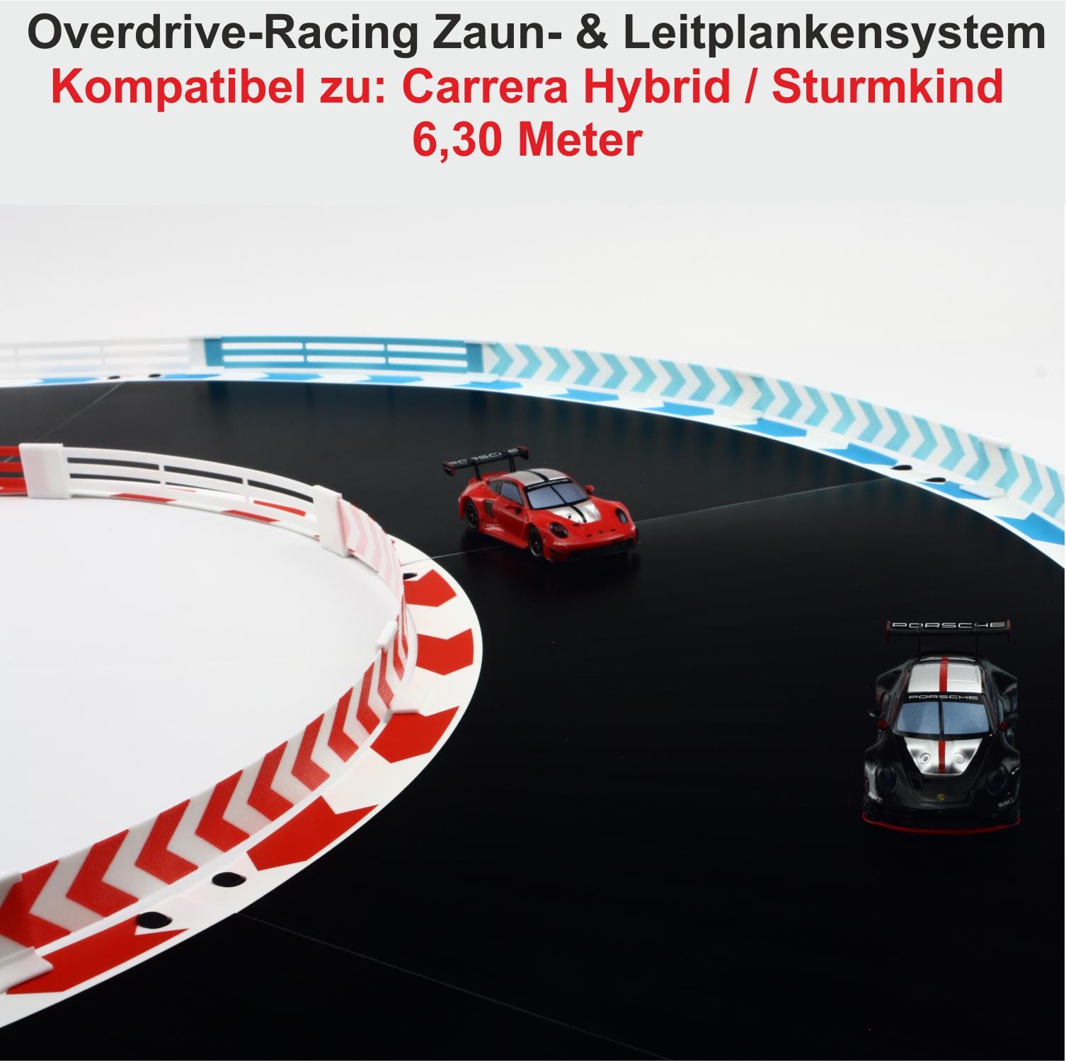 Bahnzubehör Für Carrera 1:50 Reifenreiniger / Boxengasse (3D Prinz) Für Carrera Hybrid 1:50 – Zubehör Für Rennbahn Rennstreckenoptik Mit Befestigung