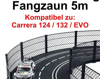 Overdrive-Racing safety fence system black 5 m for Carrera Digital 124 132 EVO