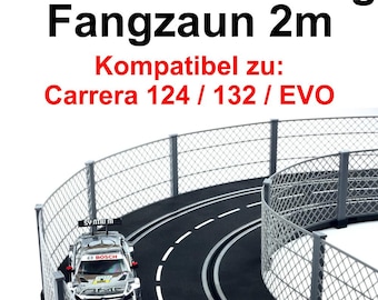 Sistema di protezione Overdrive-Racing Catch Fence da 2 m per Carrera Digital 124 132 EVO