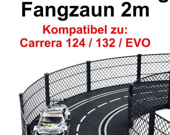 Overdrive-Racing safety fence system black 2 m for Carrera Digital 124 132 EVO