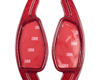 Paddle shifters for Audi RS4 - B9 Carbon Red Gloss Type-E