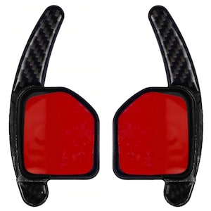 Shift paddles for Audi A3 S3 RS3 - 8P 8PA Carbon-Look Black image 1