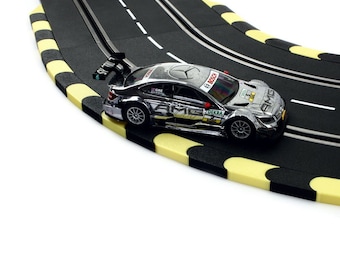 2m Curbs for Carrera 124 132 EVO "Black-Yellow" Edge Strips Curb Curves Straight
