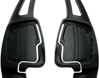 Paddle shifters for Audi A4 S4 - B9 Aluminum Black Type-C