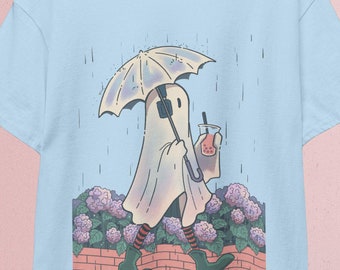 Rainfall Ghost T-Shirt | Halloween Spooky Season Tee