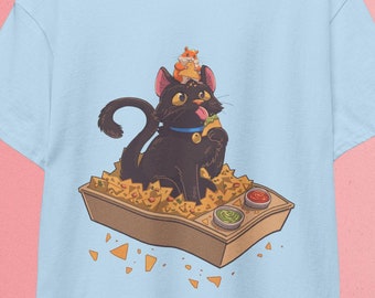 Nacho Cat T-Shirt: Funny Foodie Kitten Tee
