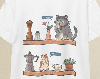 Shelf Cat T-Shirt | Cute Cat Shirt, Funny Shirt, Retro Cat Shirt, Cool Cat Shirt, Cat Playing Shirt, Funny Cat Shirt, Hamster Shirt, Kitty