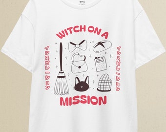 Witch On A Mission T-Shirt | Pastel Goth Kawaii Style
