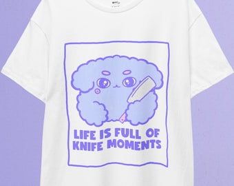 Knife Dog T-Shirt: Pastel Goth Yami Kawaii Clothes