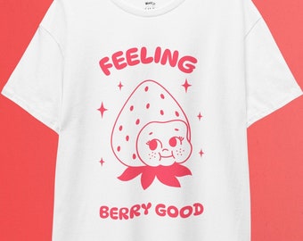 Kawaii Strawberry T-Shirt: Pastel Goth Harajuku Streetwear