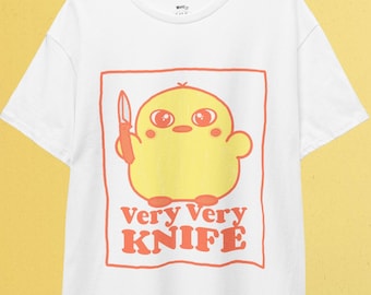 Knife Duck T-Shirt: Pastel Goth Kawaii Harajuku Clothing