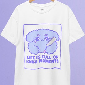 Knife Dog T-Shirt: Pastel Goth Yami Kawaii Clothes