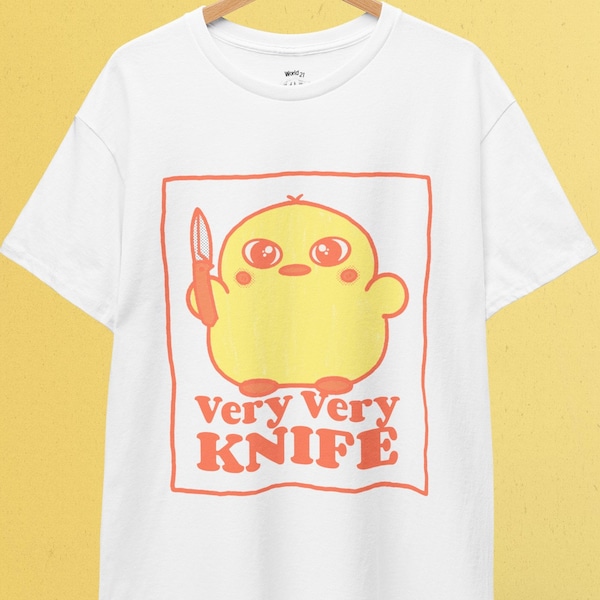 Harajuku Knife Duck T-Shirt  | Pastel Goth, Funny Shirt, Kawaii Clothes, Yami Kawaii Shirt, Harajuku Clothing, Creepy Cute Shirt, Duck Shirt