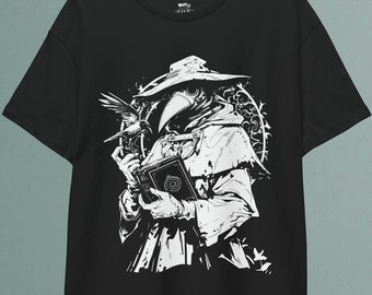 Plague Doctor T-Shirt: Steampunk Dark Academia Halloween Shirt