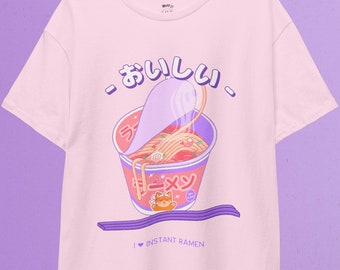 Kawaii Ramen T-Shirt: Pastel Goth Japanese Streetwear