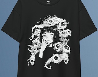 Creepy Eyeball T-Shirt: Weirdcore Japanese Horror Tee