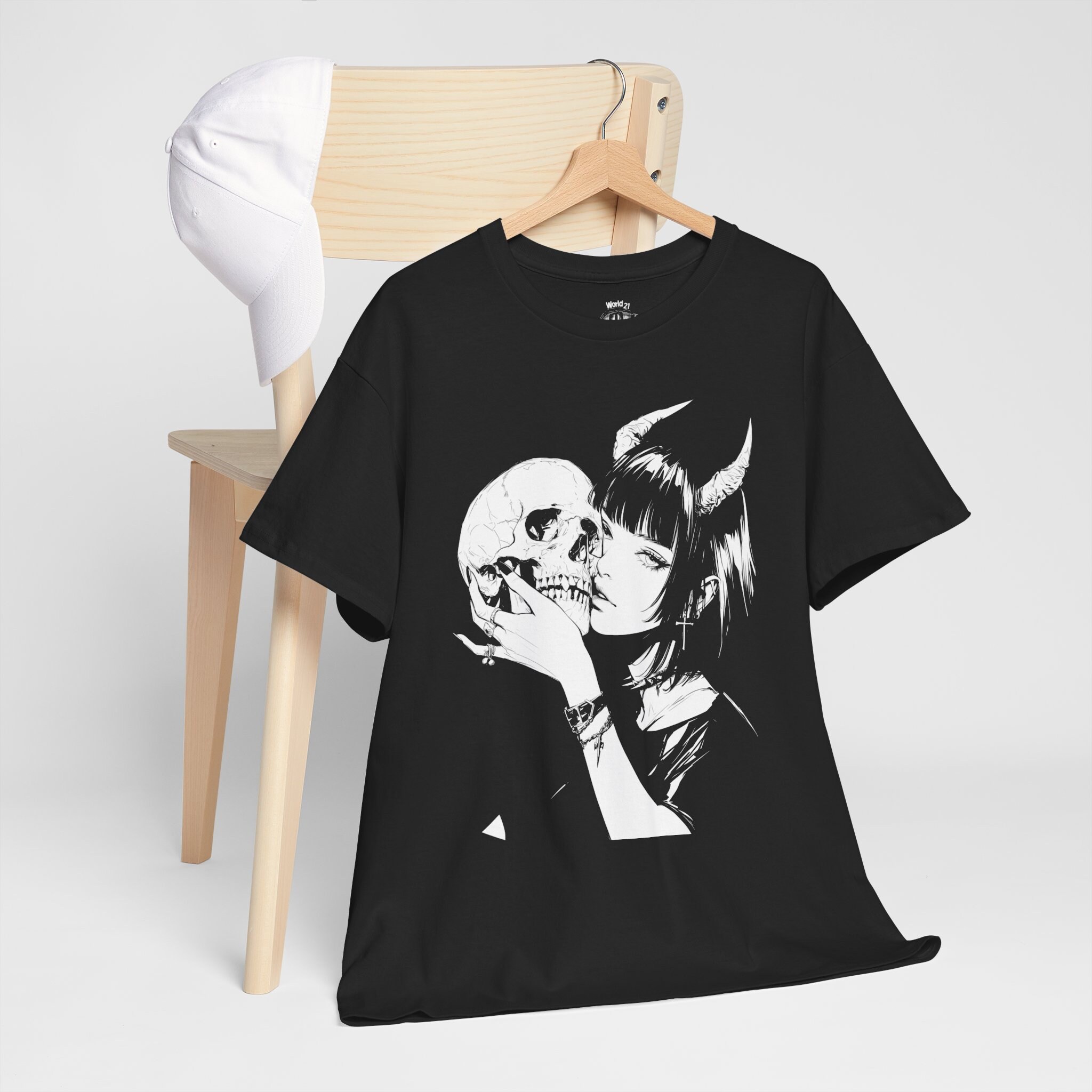 Devil Anime Girl T-shirt: Goth Grunge Streetwear - Etsy