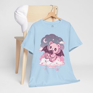 Pastel Goth Teddy Bear T-Shirt | Pastel Goth, Kawaii Clothes, Harajuku Clothing, Kawaii Goth, Creepy Cute Shirt, Witchy, Yami Kawaii Shirt, S to 5XL, Plus Size Clothing, Unisex Shirt, Graphic T-shirts, Gift For Her, Gift For Him, E Girl Clothing