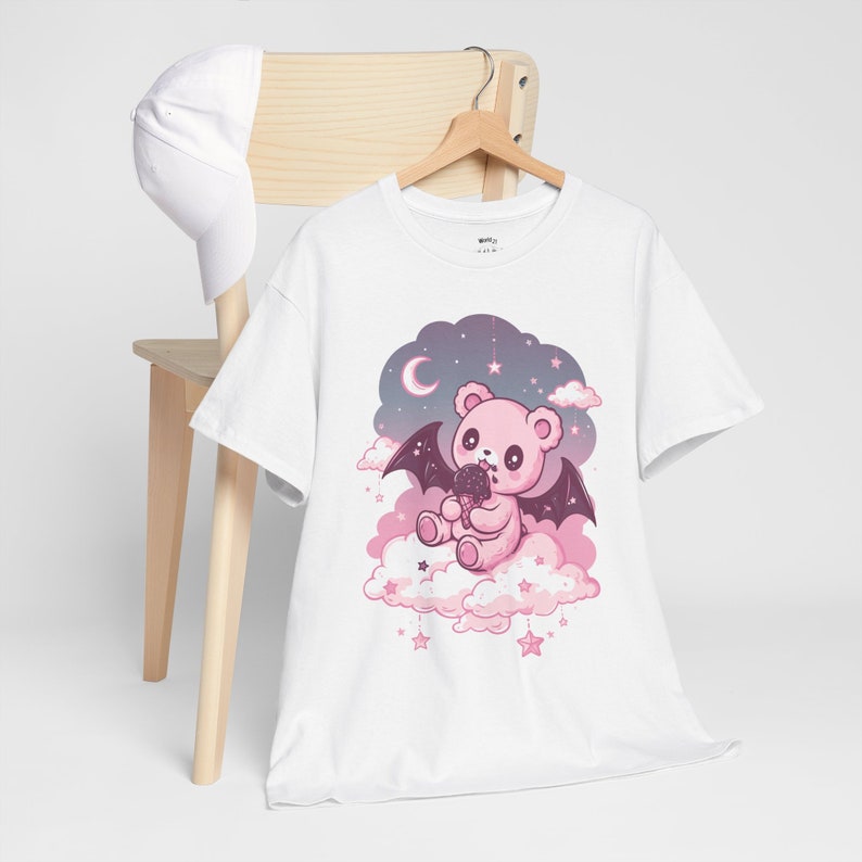 Pastel Goth Teddy Bear T-Shirt | Pastel Goth, Kawaii Clothes, Harajuku Clothing, Kawaii Goth, Creepy Cute Shirt, Witchy, Yami Kawaii Shirt, S to 5XL, Plus Size Clothing, Unisex Shirt, Graphic T-shirts, Gift For Her, Gift For Him, E Girl Clothing
