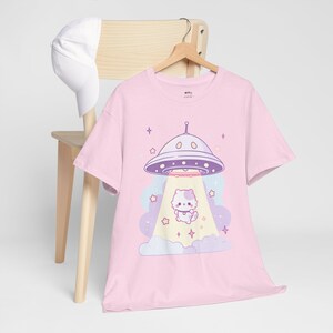 UFO Cat T-Shirt | Pastel Goth, Kawaii Cat Shirt, UFO Shirt, Kawaii Clothes, Harajuku Clothing, Kawaii Goth, Funny Cat Shirt, Cat Lover Gifts, S to 5XL, Plus Size Clothing, Unisex Shirt, Graphic T-shirts, Gift For Her, Gift For Him, E Girl Clothing