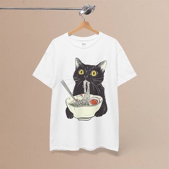 Cat Ramen Bowl T Shirt Girls Cat Mom Crazy Cat Lady Gift Tee Cat Ramen Bowl T Shirt Girls Cat Mom Crazy Cat Lady Gift Tee