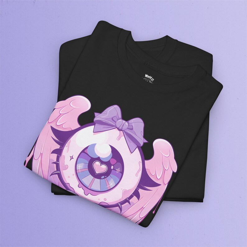 Pastel Goth Eyeball T-Shirt | Pastel Goth, Kawaii Clothes, Weirdcore Shirt, Harajuku Clothing, Kawaii Goth, Creepy Cute Shirt, Witchy, S to 5XL, Plus Size Clothing, Unisex Shirt, Graphic T-shirts, Gift For Her, Gift For Him, E Girl Clothing