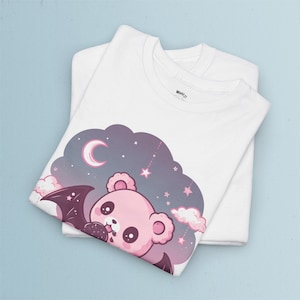 Pastel Goth Teddy Bear T-Shirt | Pastel Goth, Kawaii Clothes, Harajuku Clothing, Kawaii Goth, Creepy Cute Shirt, Witchy, Yami Kawaii Shirt, S to 5XL, Plus Size Clothing, Unisex Shirt, Graphic T-shirts, Gift For Her, Gift For Him, E Girl Clothing