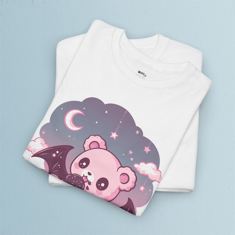 Pastel Goth Teddy Bear T-Shirt | Pastel Goth, Kawaii Clothes, Harajuku Clothing, Kawaii Goth, Creepy Cute Shirt, Witchy, Yami Kawaii Shirt, S to 5XL, Plus Size Clothing, Unisex Shirt, Graphic T-shirts, Gift For Her, Gift For Him, E Girl Clothing