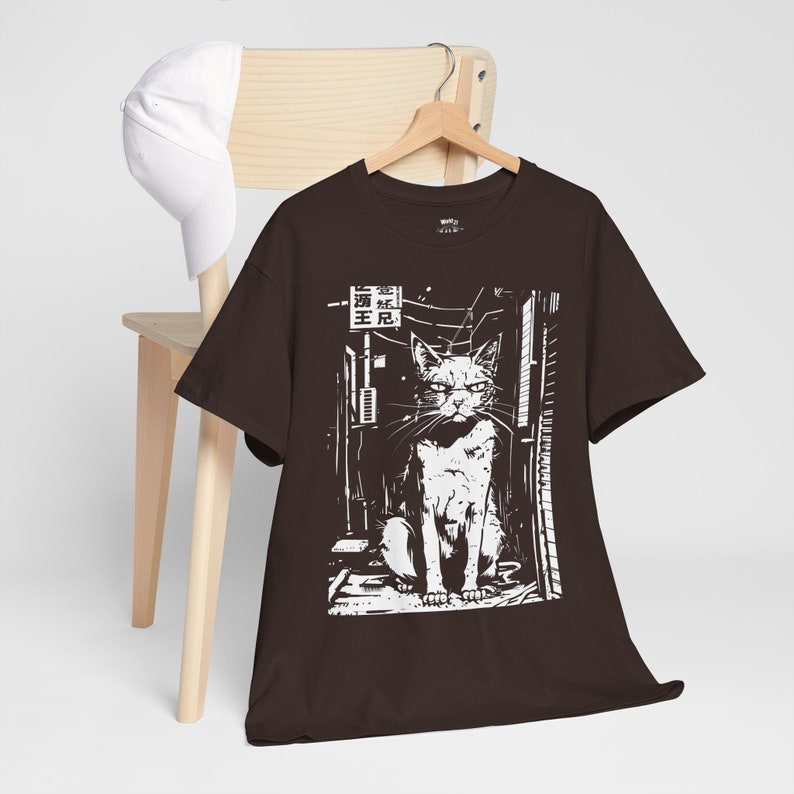 Edgy Cat T-Shirt | Cat T-Shirt, Weirdcore, Edgy Clothes, Dark Aesthetic, Animal Lover Shirt, Grunge Clothing, Alt Clothing, Trippy Shirt, S to 5XL, Plus Size Clothing, Unisex Shirt, Graphic T-shirts, Gift For Her, Gift For Him, E Girl Clothing