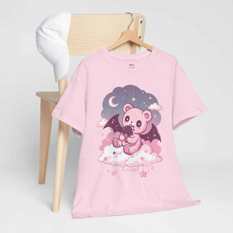 Pastel Goth Teddy Bear T-Shirt | Pastel Goth, Kawaii Clothes, Harajuku Clothing, Kawaii Goth, Creepy Cute Shirt, Witchy, Yami Kawaii Shirt, S to 5XL, Plus Size Clothing, Unisex Shirt, Graphic T-shirts, Gift For Her, Gift For Him, E Girl Clothing