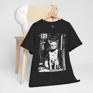 Edgy Cat T-Shirt | Cat T-Shirt, Weirdcore, Edgy Clothes, Dark Aesthetic, Animal Lover Shirt, Grunge Clothing, Alt Clothing, Trippy Shirt, S to 5XL, Plus Size Clothing, Unisex Shirt, Graphic T-shirts, Gift For Her, Gift For Him, E Girl Clothing
