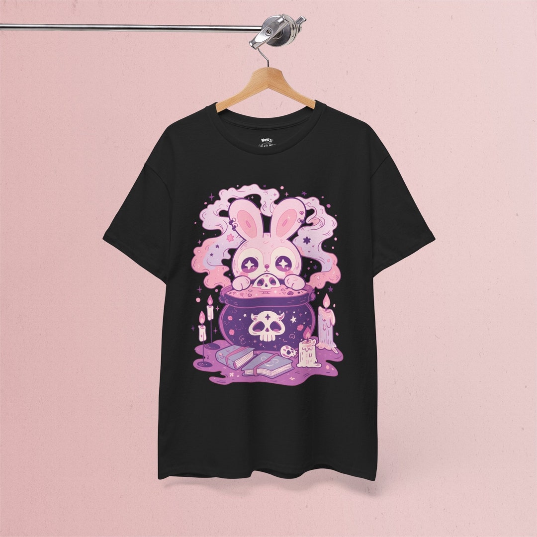 Pastel Goth Witchy Rabbit T-shirt | Pastel Goth, Kawaii Clothes, Yami ...