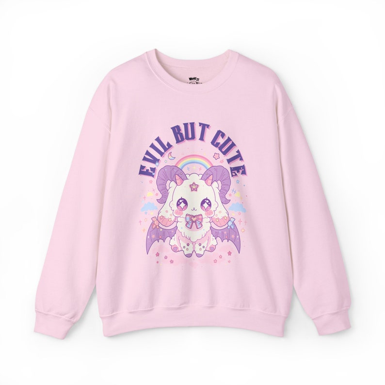 Pastel Goth Skull Cat Sweatshirt | Pastel Goth, Kawaii Clothes, Harajuku Clothing, Kawaii Goth, Creepy Cute Sweatshirt, Witchy, Yami Kawaii, S to 5XL, Plus Size Clothing, Unisex Shirt, Graphic T-shirts, Gift For Her, Gift For Him, E Girl Clothing