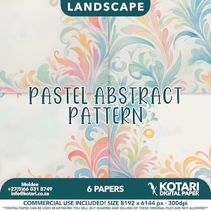 Pastel Abstract Pattern - Commercial Rights - Digital Junk Journal Paper Backgrounds - 4k Quality