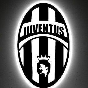 Juventus Led Sign, Juventus Wall Decor, Football Team Logo, Juventus Team Logo, Juventus Led Decor, Football Team Design, Fans Gift. ManCave