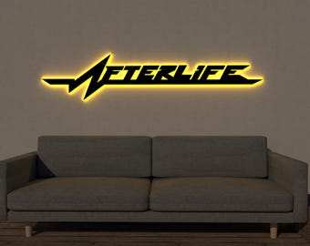 Afterlife LED Sign, Cyberpunk 2077 Wall Art, Glowing Gamer Decor, Johnny Silverhand Bar Light, Game Room Gift, Wall Hanging, V Decor