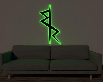 Edgerunners LED Sign, Cyberpunk Wall Art, Glowing Anime Logo Decor, Gaming Room Light, Futuristic RGB Panel, Gift for Him