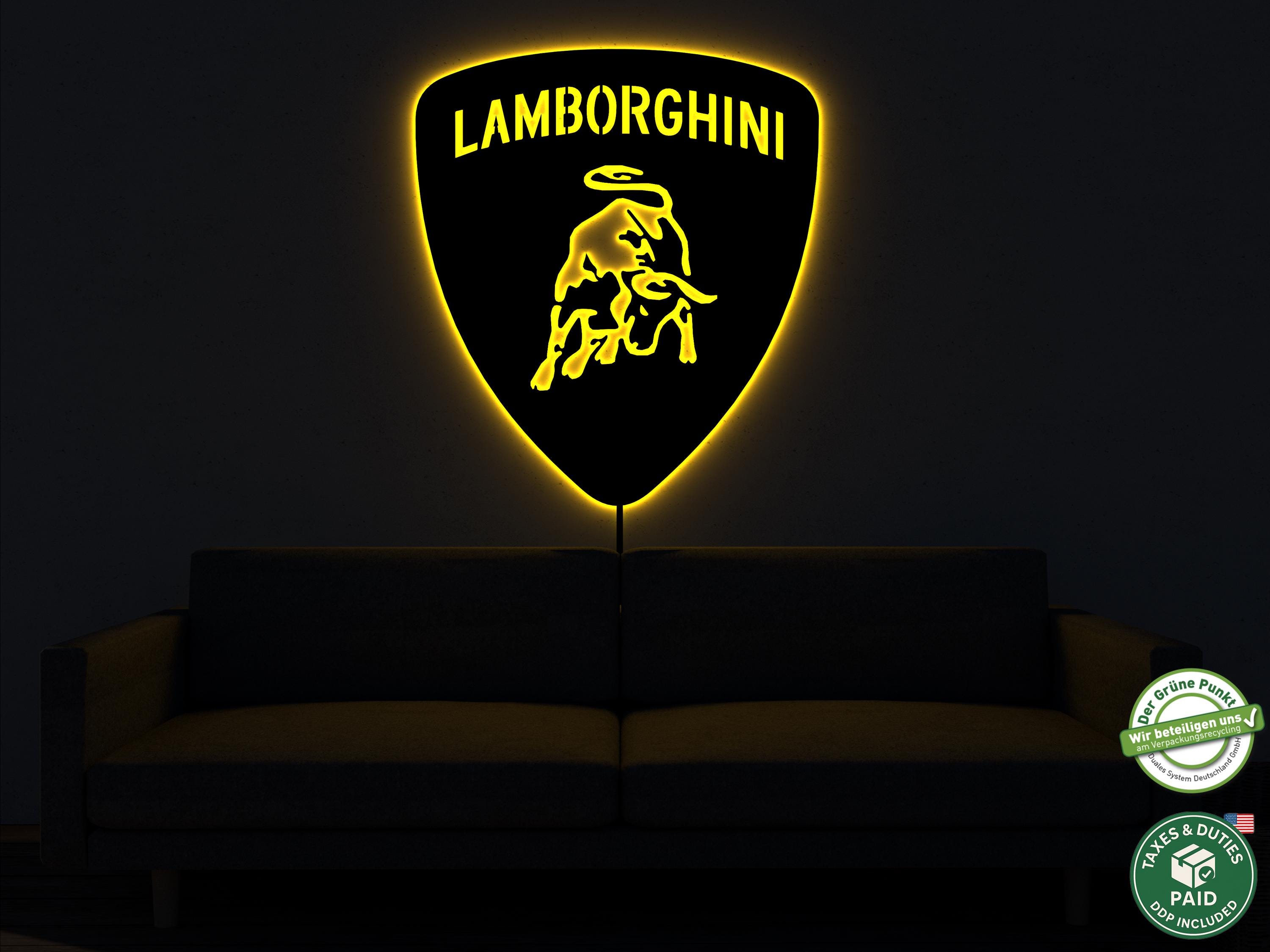 Neon Lamborghini - Etsy