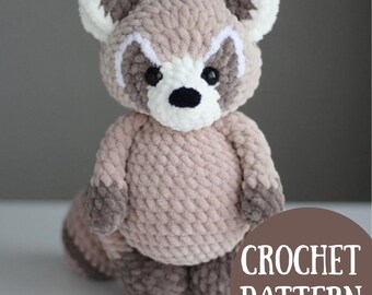 Crochet raccoon pattern: "Cute raccoon"