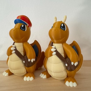 Messenger Dragonite 3D printed Figures