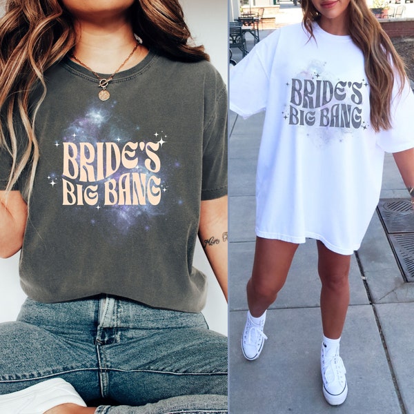 Bride's Big Bang Bridesmaid Matching Outfit Set, Bachelorette Party Shirt, Bridal Party Shirts, Bride Shirt, Team Bride Tribe, Gift Idea