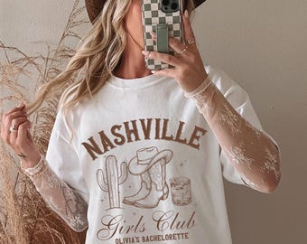 Nashville Bachelorette Shirt: Personalized Girls Trip Bridal Party Gift