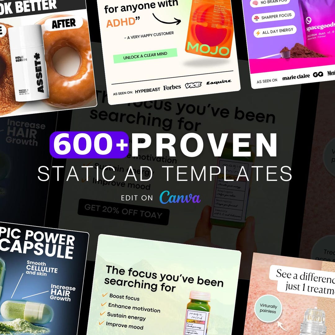 600+ Winner Static Ad Templates, Photo Ad Template, Facebook Ads ...