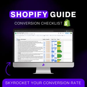 Lista de verificación de conversión de comercio electrónico: Shopify, WooCommerce, Magento (Hojas de cálculo de Google)