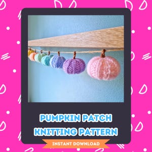 Pumpkin Knitting pattern, instant download, suitable for beginners, video resources linked, clear pattern and instructions