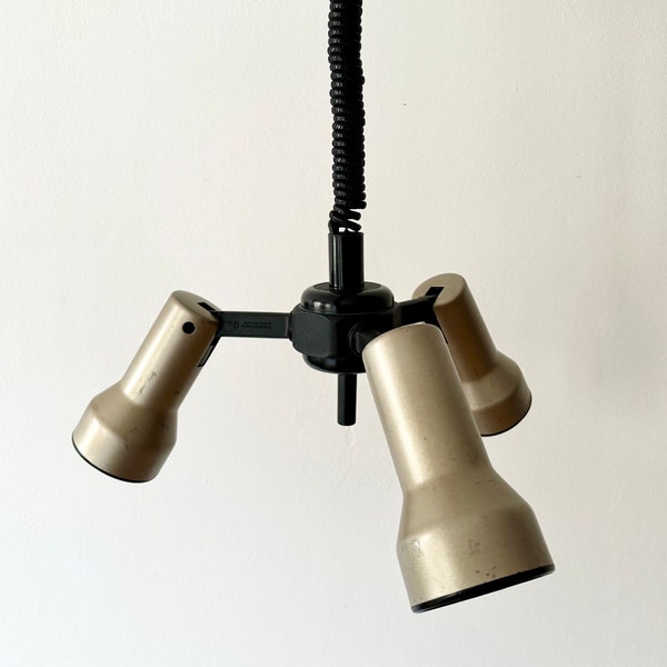 Vintage Pendant Lamp, Atomic, Adjustable, Space Age, Industrial Design, Mid Century, Retro, 70s, Hustadt Leuchten