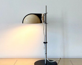 Pileprodukter Landskrona, Vintage Desk lamp, Metal, Adjustable, Functional, Industrial Design, Space Age, Scandinavian, 80s
